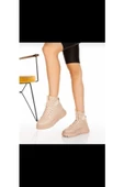 Kadın Kalın Taban Sneaker Ayakkabı - 1