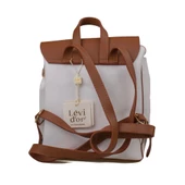 Levidor Beyaz Çift Renkli Kadın Küçük Boy Sırt Çantası thumbnail 2