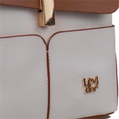 Levidor Beyaz Çift Renkli Kadın Küçük Boy Sırt Çantası thumbnail 3