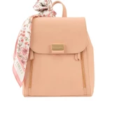 Laura Ashley Pembe Büyük Boy Kadın Şal Detaylı Sırt Çantası - 1