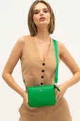 Benetton Yeşil Kadın Nappa Çapraz Çanta BNT 1270 - 2