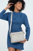 Benetton Taş Eskitme Monogram Kadın Çapraz Çanta BNT 1276 - 3