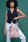 Benetton Pudra Monogram Eskitme Kadın Kol Çantası BNT 1313 - 2