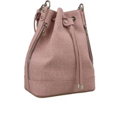 Benetton Pudra Monogram Eskitme Kadın Kol Çantası BNT 1313 - 1