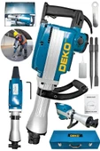 4500W Bakır Büyük Tip 65mm 16 Kg Kırıcı Hilti 60J Kırım Gücü + Yassı ve Sivri Murç Keski Hediyeli - 1