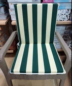 1 Adet Komutan Arkalıklı Sandalye Minderi, Extra Kalın (Kalınlık 5cm)-Yeşil thumbnail 1