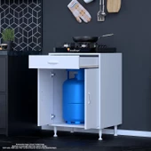 Modilayn BİRCE M-60 x 87 x 48 cm Set Üstü Ocak ve Tüp Bölmeli Çekmeceli Mutfak Dolabı thumbnail 4