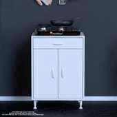 Modilayn BİRCE M-60 x 87 x 48 cm Set Üstü Ocak ve Tüp Bölmeli Çekmeceli Mutfak Dolabı thumbnail 3