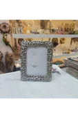 Fotoğraf Çerçevesi Papatya Desenli Gümüş Renk 15x20 cm - 1