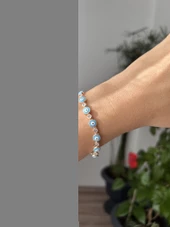 Rodyum nazarlıklı bileklik - 5