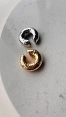 Earcuff kıkırdak küpe gold renk thumbnail 2