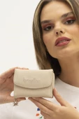 Benetton Bej Nano Kadın Küçük Boy Cüzdan BNT 1299 - 2