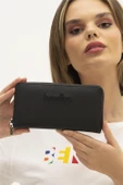 Benetton Siyah Kadın Nano Geniş Cüzdan BNT 1305 - 2