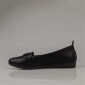 Trend Adımlar Siyah Yumuşak Taban Kadın Günlük Babet - 3