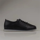 Trend Adımlar Siyah Step Ease Comfort Düz Kadın Lastikli Ayakkabı - 2