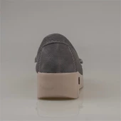 Trend Adımlar Füme Denim Comfort Dolgu Topuk Kadın Ayakkabı - 4