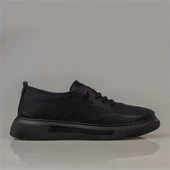 Trend Adımlar Siyah Hafif Lastikli Kadın Comfort Ayakkabı - 2