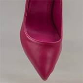 Trend Adımlar Fuşya Kadın İnce Topuklu Sivri Burun Stiletto - 4
