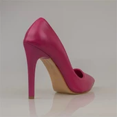 Trend Adımlar Fuşya Kadın İnce Topuklu Sivri Burun Stiletto - 5