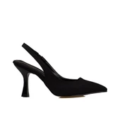 Trend Adımlar Siyah Chic Ease Lastikli Kadın Keten Klasik Ayakkabı thumbnail 1