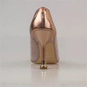 Trend Adımlar Bakır Crystal Glam Kadın Şeffaf Sim Kaplama Stiletto - 4