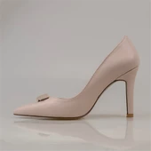 Trend Adımlar Krem Elegansia Kadın İnce Topuklu Klasik Ayakkabı thumbnail 3