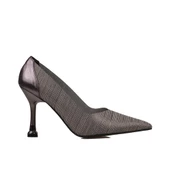Trend Adımlar Platin Crystal Glam Kadın Şeffaf Sim Kaplama Stiletto - 1