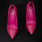Trend Adımlar Fuşya Kadın İnce Topuklu Sivri Burun Stiletto - 7