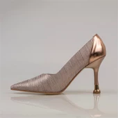 Trend Adımlar Bakır Crystal Glam Kadın Şeffaf Sim Kaplama Stiletto - 3