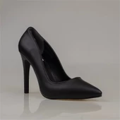 Trend Adımlar Siyah Kadın İnce Topuklu Sivri Burun Stiletto - 2