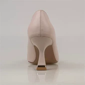 Trend Adımlar Krem Çapraz Taş İşlemeli Kadın Klasik Ayakkabı thumbnail 4