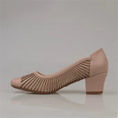 Trend Adımlar Kahverengi Sade Özel Üretim Kadın Klasik Ayakkabı - 3