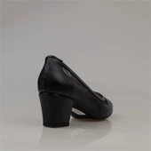 Trend Adımlar Siyah Şeffaf Şerit Kadın Özel Üretim Klasik Ayakkabı thumbnail 4