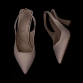 Trend Adımlar Krem Chic Ease Lastikli Kadın Keten Klasik Ayakkabı - 4