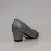 Trend Adımlar Gümüş Yandan Taş İşlemeli Özel Üretim Klasik Ayakkabı thumbnail 4