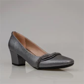 Trend Adımlar Gümüş Yandan Taş İşlemeli Özel Üretim Klasik Ayakkabı thumbnail 2