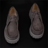 Trend Adımlar Füme Elegans Suede Kadın Oxford Ayakkabı - 6