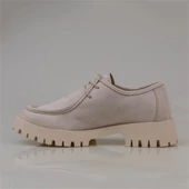 Trend Adımlar Bej Elegans Suede Kadın Oxford Ayakkabı - 3
