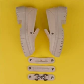 Trend Adımlar Krem Flex Kadın Üç Tokalı Değişken Oxford Ayakkabı - 5