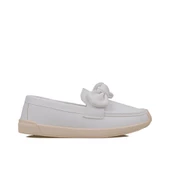 Trend Adımlar Beyaz Grace Step Kadın Fiyonklu Hafif Oxford Ayakkabı - 1