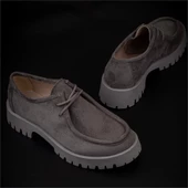 Trend Adımlar Füme Elegans Suede Kadın Oxford Ayakkabı - 7