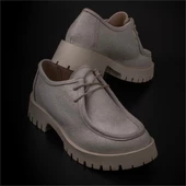 Trend Adımlar Bej Elegans Suede Kadın Oxford Ayakkabı - 7