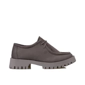 Trend Adımlar Füme Elegans Suede Kadın Oxford Ayakkabı - 1
