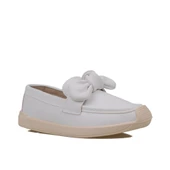 Trend Adımlar Beyaz Grace Step Kadın Fiyonklu Hafif Oxford Ayakkabı - 2