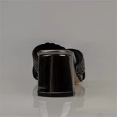 Trend Adımlar Platin Shin Taş İşlemeli Şeffaf Topuk Kadın Klasik Terlik - 4