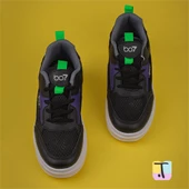 Trend Adımlar Siyah Memory Foam Ped Tabanlı Kalın Taban Kadın Sneaker thumbnail 4