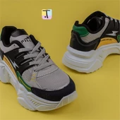 Trend Adımlar Yeşil Enerjik Kalın Taban Kadın Sneaker - 5