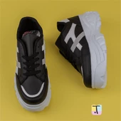 Trend Adımlar Siyah Kadın Kalın Taban Sneaker - 4
