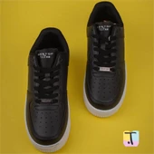 Trend Adımlar Siyah-Beyaz Force Memory Foam Tabanlı Mevsimlik Unisex Sneaker thumbnail 4