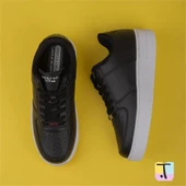 Trend Adımlar Siyah-Beyaz Force Memory Foam Tabanlı Mevsimlik Unisex Sneaker thumbnail 5